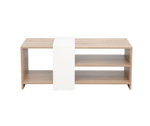 Diivanilaud HANNES 100x53x41,5cm, rustik / valge melamiin