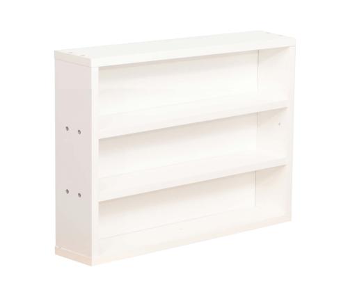 Riiul LESTER 48x10xH36cm, valge melamiin