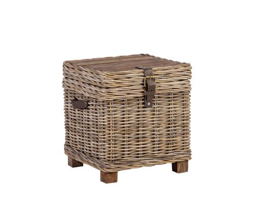 Kirst-abilaud EGROS 42x42xH43cm, naturaalne rotang