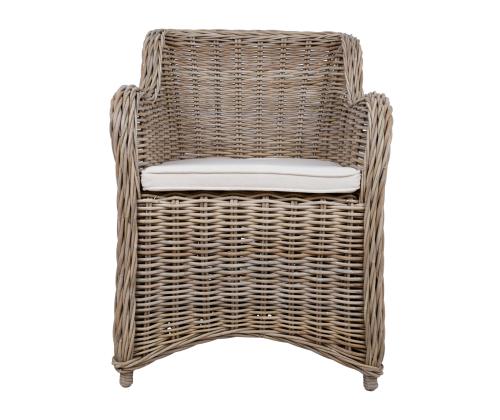 Tugitool KATALINA 62x62xH83cm, naturaalne rotang