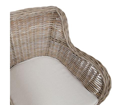 Tugitool KATALINA 62x62xH83cm, naturaalne rotang