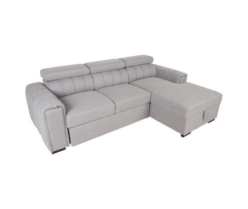 Nurgadiivanvoodi ODELIA PN 252x165xH82/100cm, hall