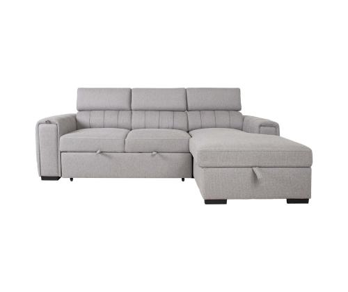 Nurgadiivanvoodi ODELIA PN 252x165xH82/100cm, hall