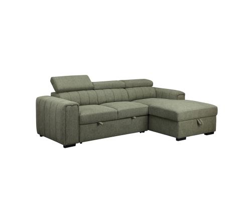 Nurgadiivanvoodi ODELIA PN 252x165xH82/100cm, heleroheline