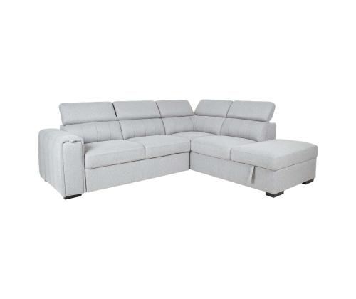 Nurgadiivanvoodi ODELIA-2 PN 263x227xH81/97cm, hall