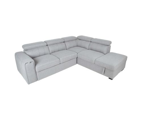 Nurgadiivanvoodi ODELIA-2 PN 263x227xH81/97cm, hall