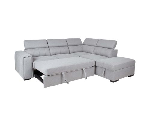 Nurgadiivanvoodi ODELIA-2 PN 263x227xH81/97cm, hall