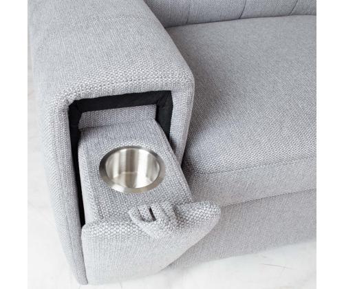 Nurgadiivanvoodi ODELIA-2 PN 263x227xH81/97cm, hall