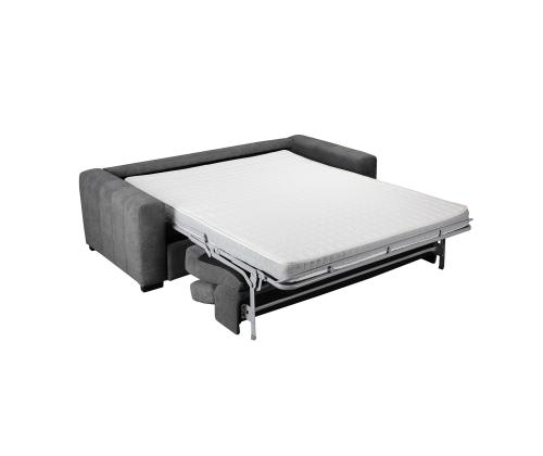 Diivanvoodi KINGSTON 3-kohaline 200x102xH73/92cm, tumehall