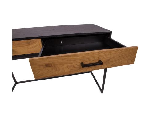 Kirjutuslaud AMSTERDAM 120x50xH79cm, tamm/must