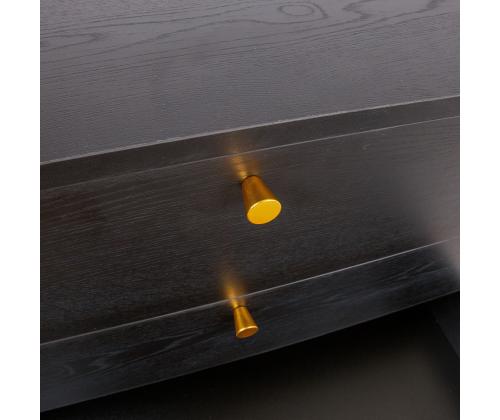 Kummut LUXEMBOURG 80x40xH90cm, must melamiin