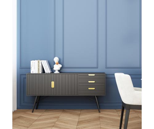 Kummut PIXAR 150x40xH80cm, must