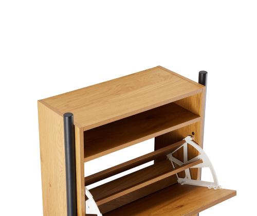 Jalatsikapp AALBORG 55,6x26xH91,5cm, tamm