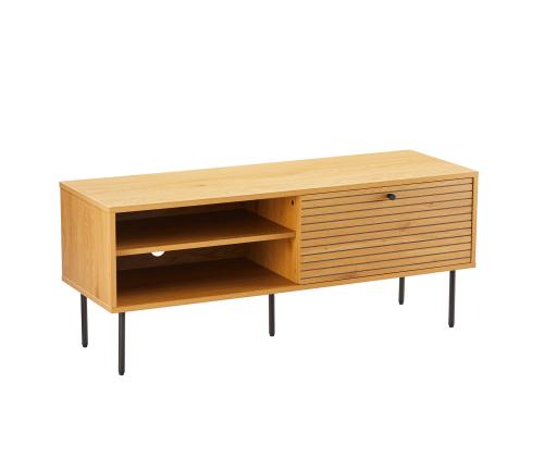 TV laud LINE 120x40xH50cm, tammedekooriga melamiin