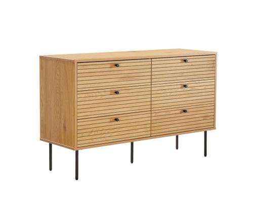 Kummut LINE 120x40xH75cm, tammedekooriga melamiin