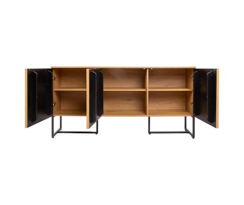 Kummut HAMPTON 160x40xH80cm, tammedekooriga melamiin