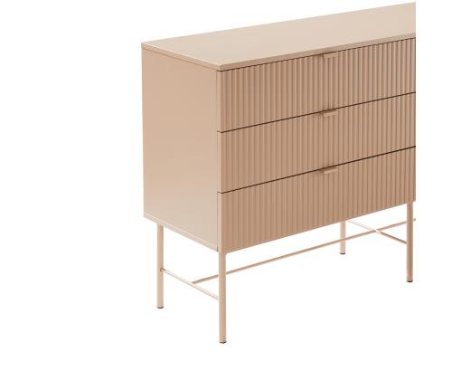 Kummut SEQUENCE 158x40xH83cm, cappuccino