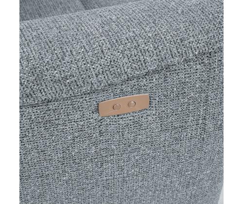 Diivan BOSCO 2,5-kohaline elektriline recliner 198x94xH102cm, sinakashall