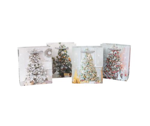 Kinkekott XMAS TREE, 12x14x6cm, mix