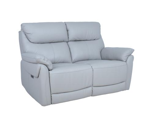 Diivan BOWEN 2-kohaline elektriline recliner 150x86xH102cm, beež naturaalne nahk