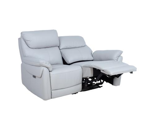 Diivan BOWEN 2-kohaline elektriline recliner 150x86xH102cm, beež naturaalne nahk