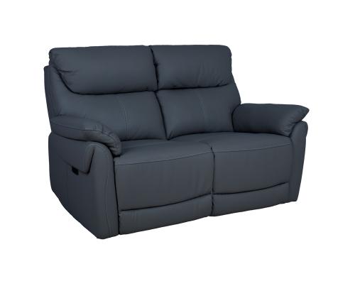 Diivan BOWEN 2-kohaline elektriline recliner 150x86xH102cm, tumehall naturaalne nahk