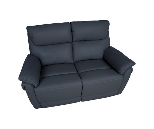 Diivan BOWEN 2-kohaline elektriline recliner 150x86xH102cm, tumehall naturaalne nahk