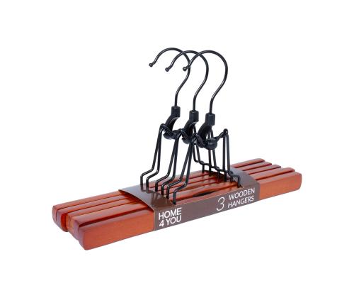 Riidepuud pükstele 3tk/komplektis, puit, pruun