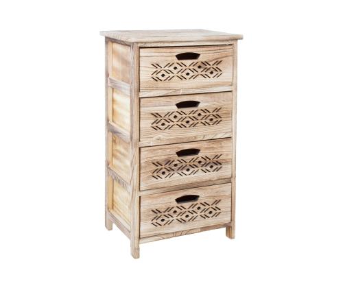 Kummut MIHKLI 4 sahtliga 40x29x73cm, naturaalne