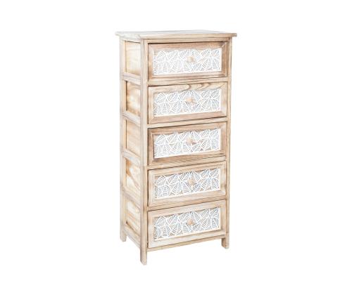 Kummut KASEKE 5-sahtliga 40x29x90cm, naturaalne