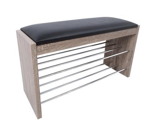 Jalatsiriiul-pink BENO 79,5x30xH50cm, tume tamm