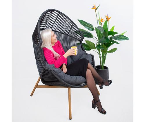 Puhketool HELSINKI 98x101xH142cm, must