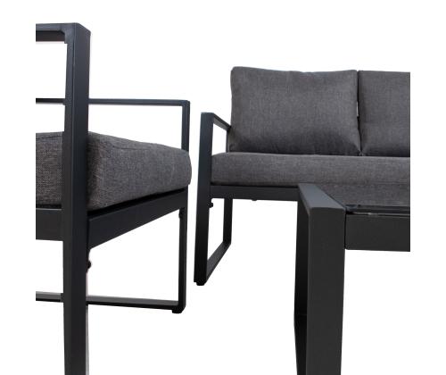 Aiamööblikomplekt LEIPZIG laud, diivan ja 2 tooli