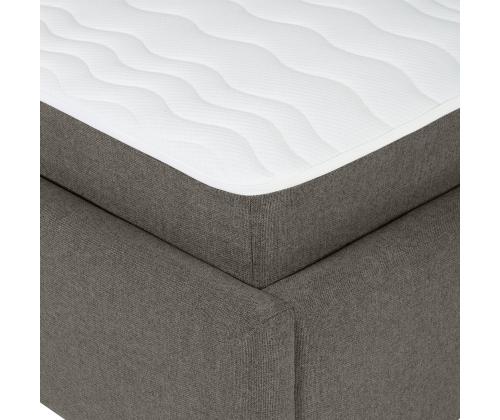Kontinentaalvoodi LEENA 160x200cm, madratsiga, tumebeeþ, 176x221xH110cm