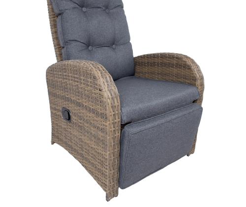 Tugitool MOOR recliner, pruun