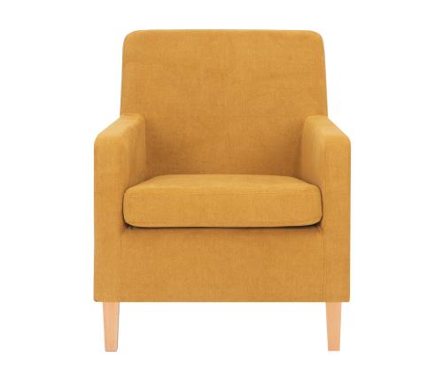 Tugitool LEENE kollane, 68,5x76xH84cm