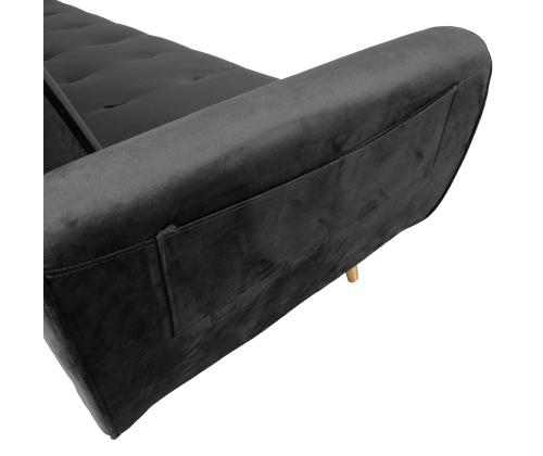 Diivanvoodi FALUN 214x83xH82cm, hall samet