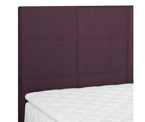 Kontinentaalvoodi LEVI 120x200cm, madratsiga, tumeroosa, 123x210xH114,5cm