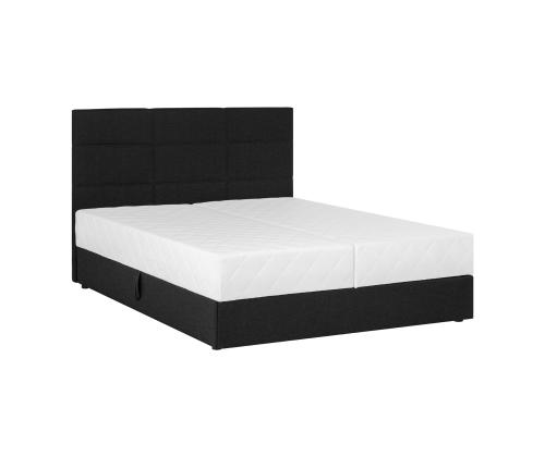 Kontinentaalvoodi LEIKO 160x200cm, must