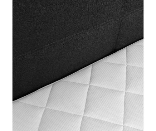 Kontinentaalvoodi LEIKO 160x200cm, must