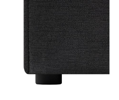 Kontinentaalvoodi LEIKO 160x200cm, must