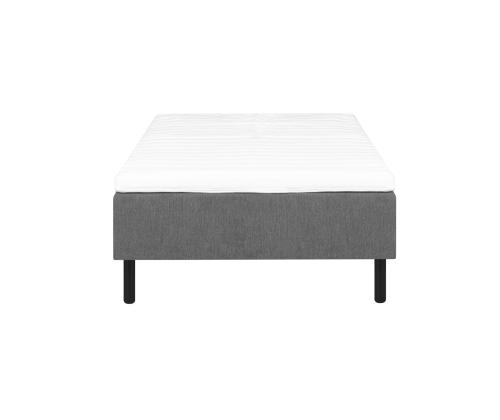 Kušett LANDE 90x200cm, hall, 90x200xH54cm, 7-tsooniline pocket-vedrustus