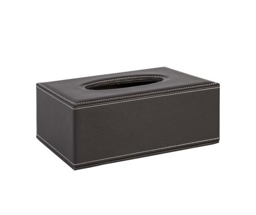 Salvrätikukarp WALTER 13,5x25xH9cm, tumepruun, kunstnahk