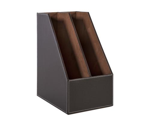 Dokumendihoidja WALTER 18x27xH34cm tumepruun, kunstnahk