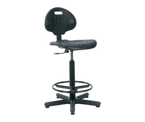 Kõrge töötool NARGO, 71x71xH89-120cm, must, plastik