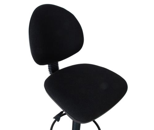 Kõrge töötool SMART, 46x46,5xH109-132,5cm, must, kangas, plastik