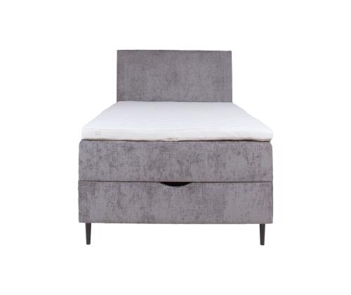 Kontinentaalvoodi LAARA 90x200cm, hall, 91x208xH119cm