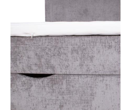 Kontinentaalvoodi LAARA 90x200cm, hall, 91x208xH119cm