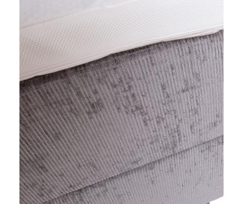 Kontinentaalvoodi LAARA 90x200cm, hall, 91x208xH119cm