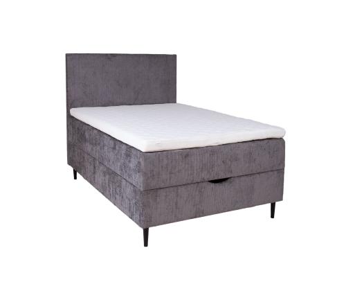 Kontinentaalvoodi LAARA 90x200cm, grafiit, 91x208xH119cm